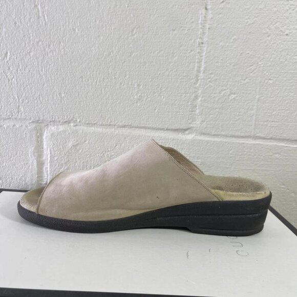 Mephisto Air Relax Sandals Slip On Beige Nubuck Leather Women's 41 EU/11 US - Picture 5 of 9